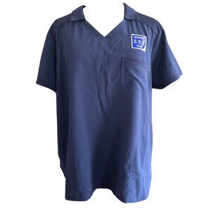 Scrubstar Premium Scrubwear Antimicrobial Navy Scrub Top XL Performance Fit